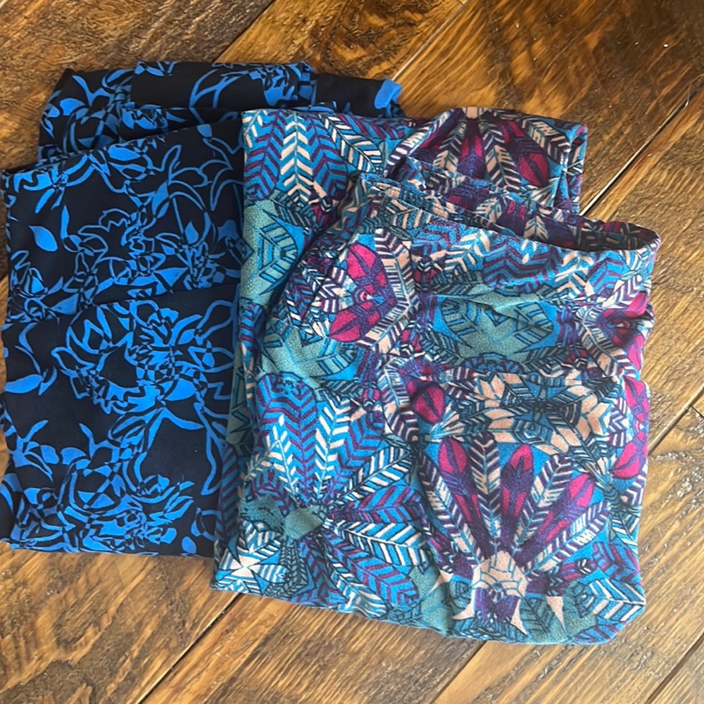 Two Pair One Size LuLaRoe Leggings